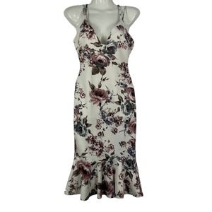 Glare Floral Strap Dress Size Small